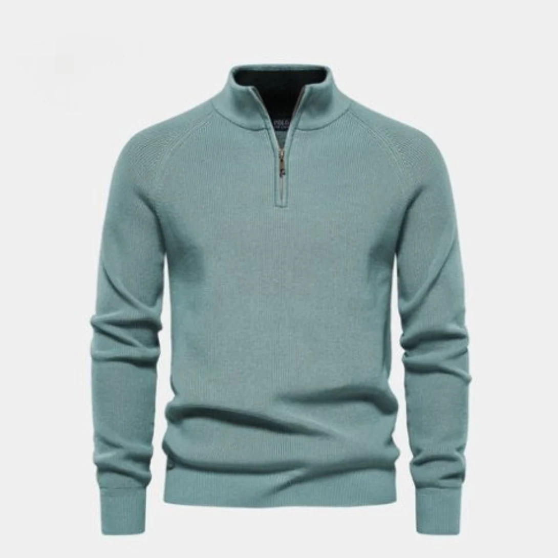 Half-Zip Wool Pullover - Image 5