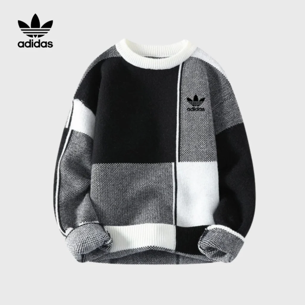 Retro Linear Nordic Sweater - Image 4